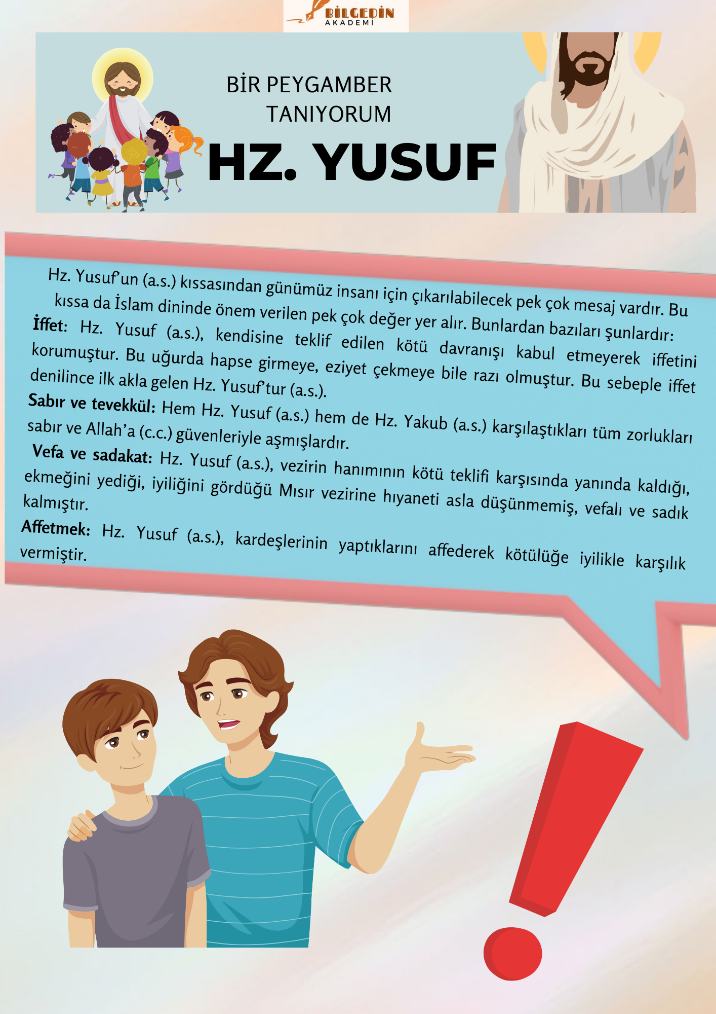 hz-yusuf 8. Sınıf 3. Ünite Bir Peygamber Tanıyorum: Hz. Yusuf
