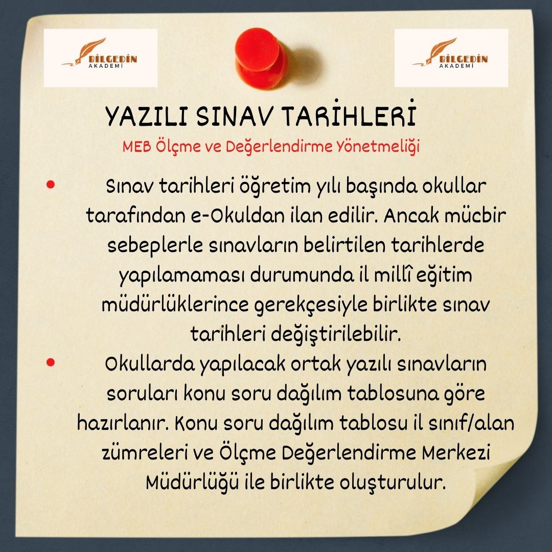 3 MEB Ölçme ve Değerlendirme Yönetmeliğinde Yapılan Değişiklikler