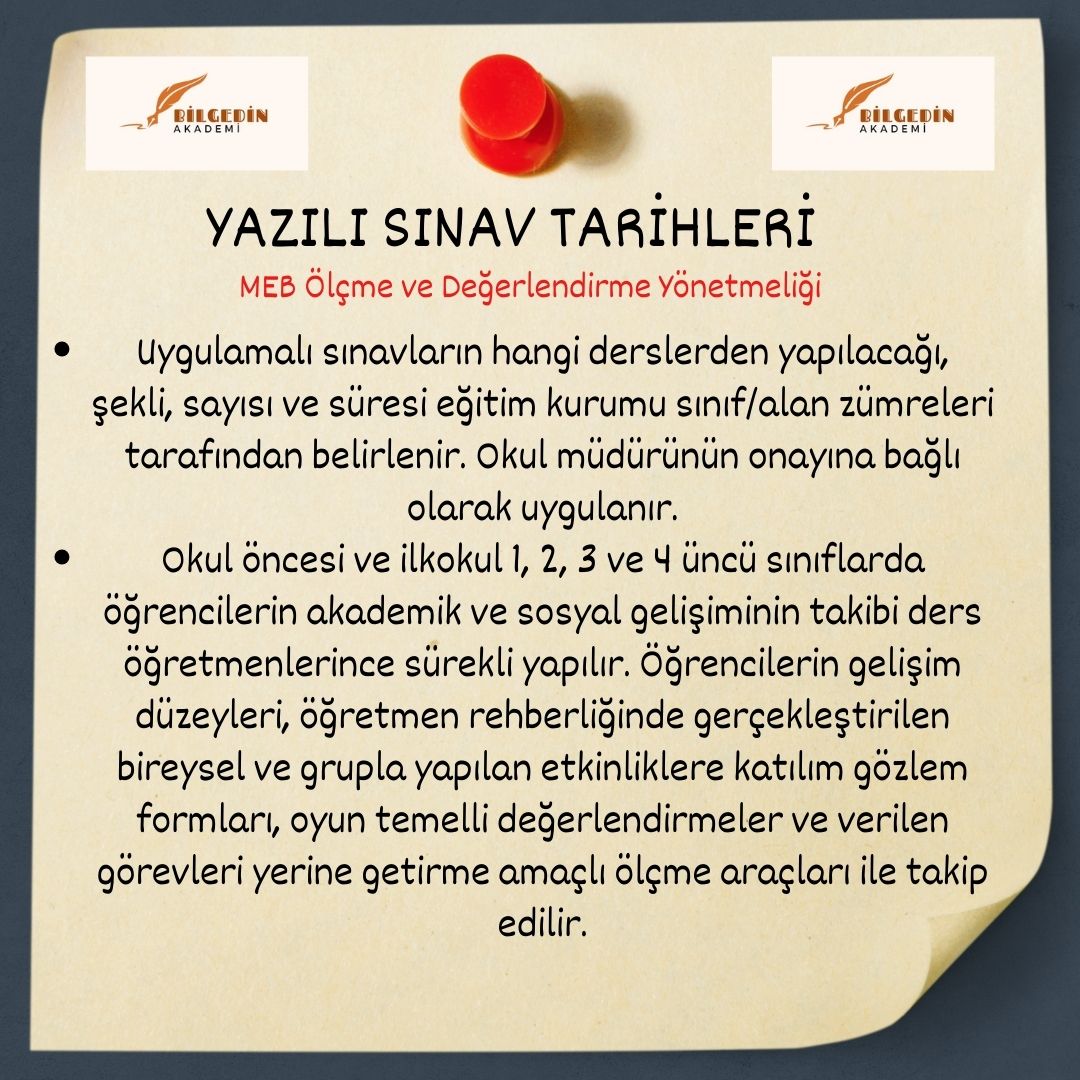 4 MEB Ölçme ve Değerlendirme Yönetmeliğinde Yapılan Değişiklikler