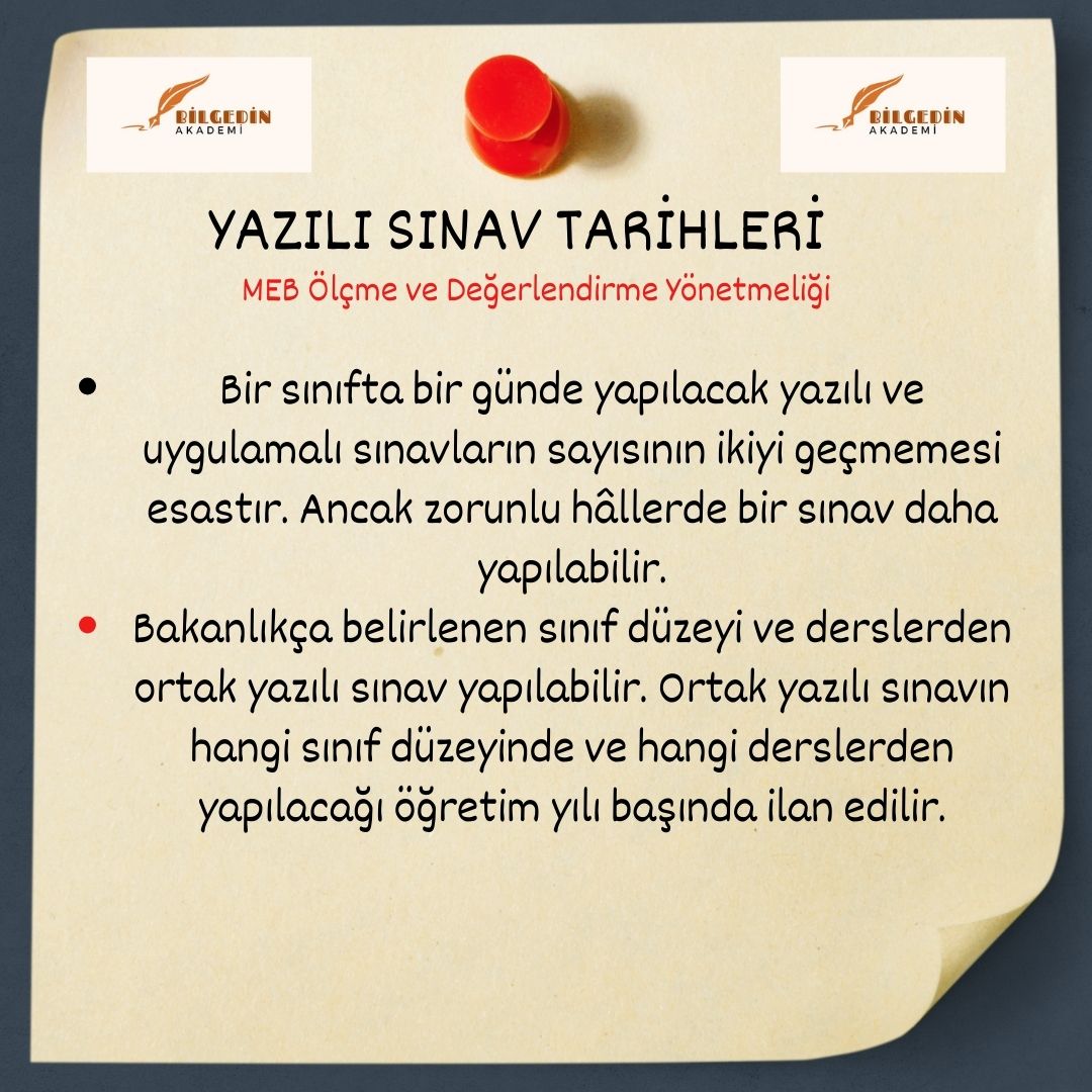 5 MEB Ölçme ve Değerlendirme Yönetmeliğinde Yapılan Değişiklikler