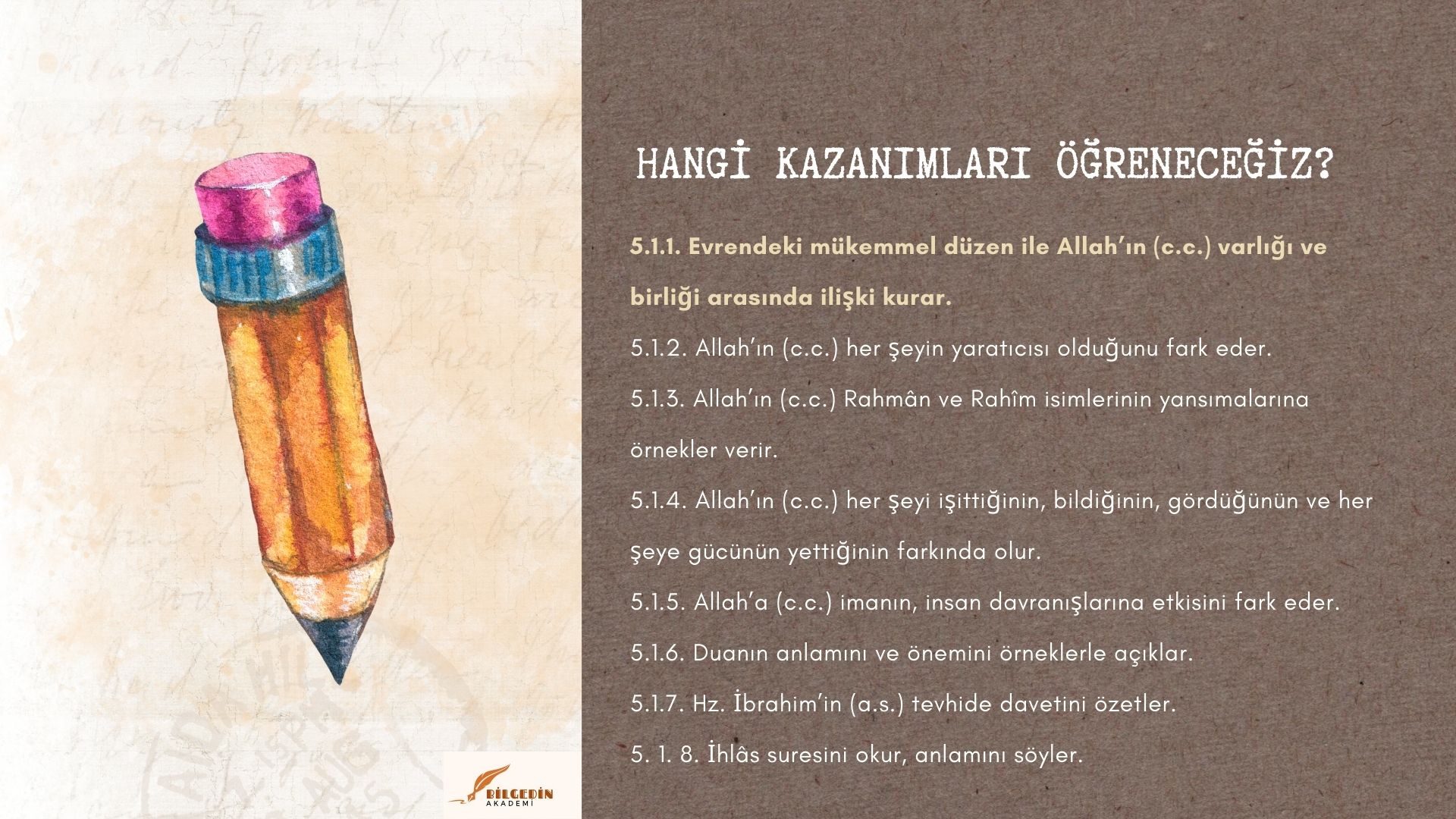 2-1 Allah İnancı Konu Anlatımı  5. Sınıf 1. Ünite