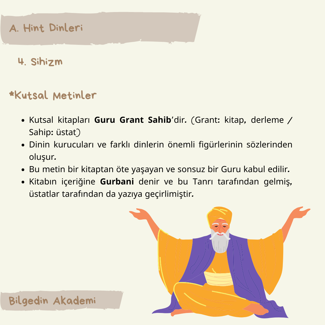 88 KPSS ÖABT DİNLER TARİHİ DERS NOTU SİHİZM